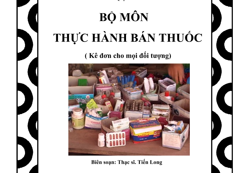 Giáo trình thực hành bán thuốc cho Dược sĩ quyển 1,2 & 3