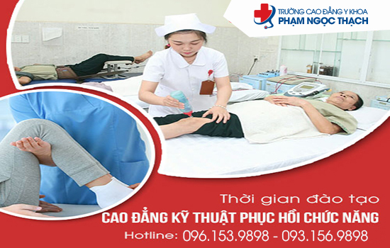 Thời gian học Cao đẳng Kỹ thuật Vật lý trị liệu Phục hồi chức năng