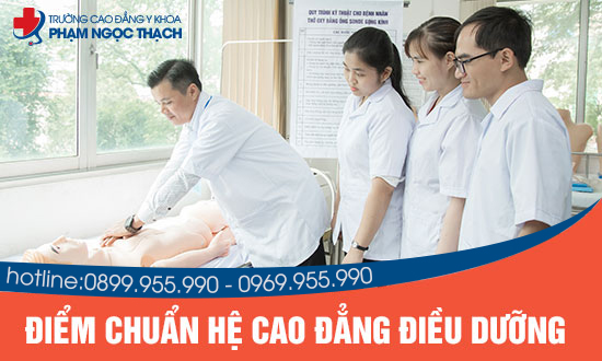 điểm chuẩn cao đẳng điều dưỡng phạm ngọc thạch