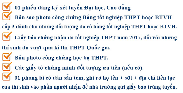 Hồ sơ xét tuyển cao đẳng y dược