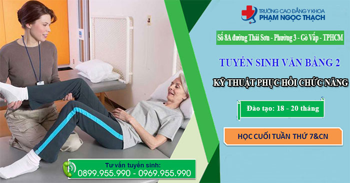tuyển sinh văn bằng 2 cao đẳng vật l&yacute; trị liệu phục hồi chức năng