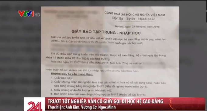 xét tuyển cao đẳng